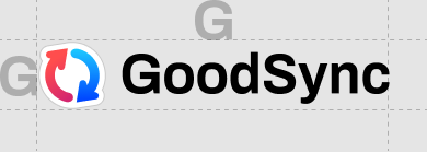 GoodSync logos clear space