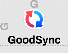 GoodSync logos clear space
